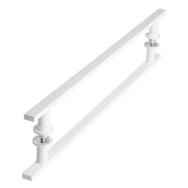 Imagem de Puxador Branco 60cm Para Porta Pivotante Vidro Madeira SF.MS - ShopFor