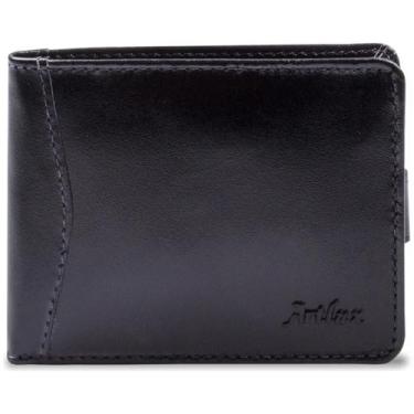 Imagem de Carteira Masculina em Couro Artlux 902, Preto