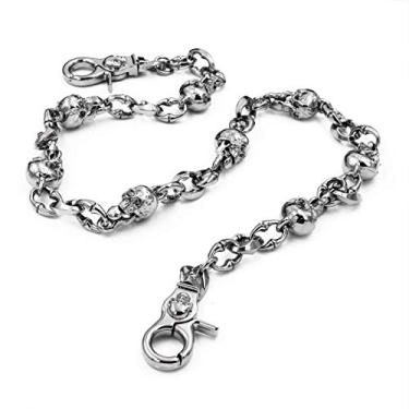 Imagem de UNIQSUM Chaveiro com pingente de língua de caveira, motociclista, punk, caminhoneiro, Metal, tamanho �nico