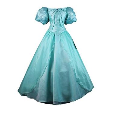 Imagem de Fantasia de cosplay de princesa de peixe para adultos, fantasia de Natal, Halloween, conjunto completo, Tamanho:, Large