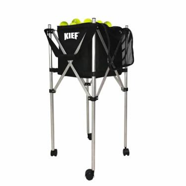 Imagem de Carrinho Transporte Bolas Tênis Cesto Articulado Retrátil c/Rodinhas