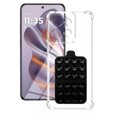 Imagem de Capa Capinha para Moto G75 com Ventosa Silicone Dupla-face