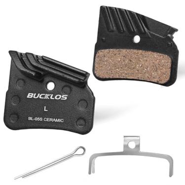 Imagem de BUCKLOS BL-05S Pastilhas de freio de bicicleta, pastilhas de freio de disco de bicicleta de cerâmica compatíveis com Shimano N03A N04C D02S D03S BR-M9120 BR-M8120 BR-M7120