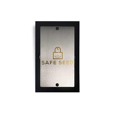 Imagem de Safe Seed Crypto Recovery – Livro de metal Edição Titânio com kit de carimbos, bloco de banco e capa personalizada segura 12-25 palavras Seed Phrase Ledger Trezor KeepKey Hardware