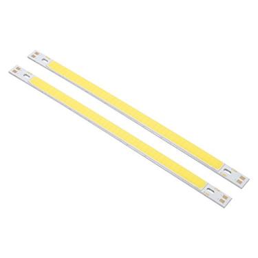 Imagem de 2 Pçs 10w Cob Led Luzes de Tira Lâmpada Branco Quente 12-14v 1000lm Diy 200x10mm Iluminação Traseira Brinquedo Luzes Fonte da Lâmpada Mesa (Luz branca 6500K)