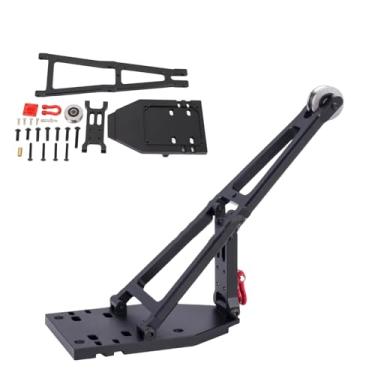 Imagem de Conjunto de Resgate de Stent Duplo de Guincho RC Escala 1/10, Kit de Construção de Caminhão RC e Reboque, Kit de Destruidor de Braço de Guindaste de Caminhão de Reboque de