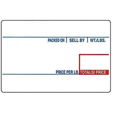 Imagem de VisionTechShop Etiqueta de escala de impressão LST-8010, 58 x 40 mm, UPC 12 rolos de 700 etiquetas