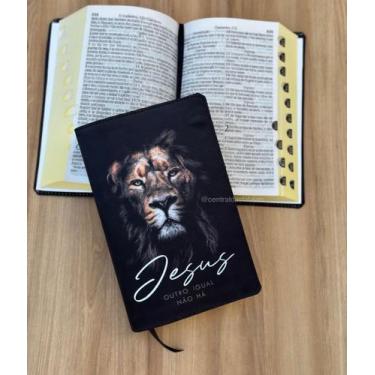 Imagem de Bíblia ARC Leão Outro igual não há- Com harpa e índice dos livros - Cp
