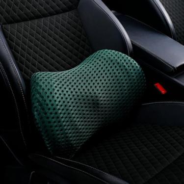 Imagem de Almofada de carro, almofada de cintura de carro, suporte lombar, almofada de encosto de carro, proteção lombar, suporte lombar do assento do motorista, assento do carro (verde)