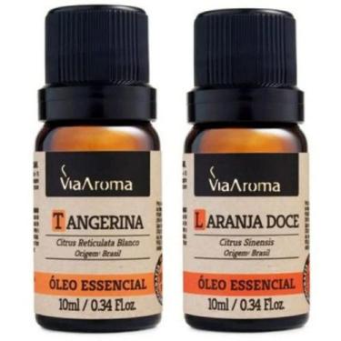 Imagem de Kit c/ 2 Óleo Essencial de Laranja Doce e Tangerina - Via Aroma