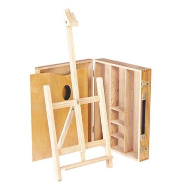 Imagem de Estojo Cavalete Para Pintura Trident com Paleta e Divisórias - 12503