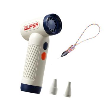 Imagem de harayaa Mini Secador de cabelo Tamanho do deslocamento Mini pó de pó de pó Multryuse 3 energia de vento ajustável (apenas modo de vento frio) para viajar ao, Azul