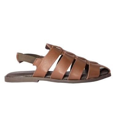 Imagem de Flat Rasteira Feminina em Couro Marrom - Cód 200335198 (Marrom, BR, Adulto, Numérico, 38)