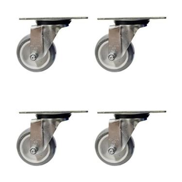 Imagem de Rodízio 312 placa giratório 4 unidades - Schioppa