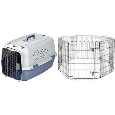 Imagem de Transportador de viagem para animais de estimação Amazon Basics, carre
