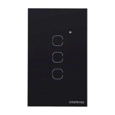 Imagem de Interruptor Smart Wi-Fi Touch 3 Preto Mis 1003 4850056