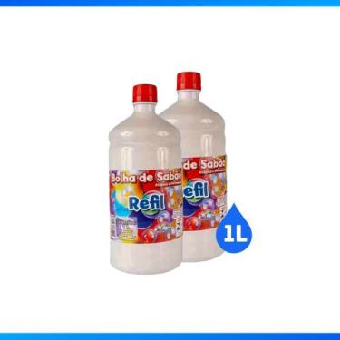 Imagem de Refil Bubble Liquido Para Maquina De Fazer Bolhas De Sabão 1 Litro - B