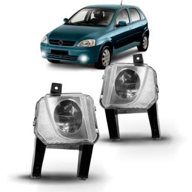 Imagem de Par Farol Milha Auxiliar Corsa / Montana / Meriva 2003 2004 2005 2006 