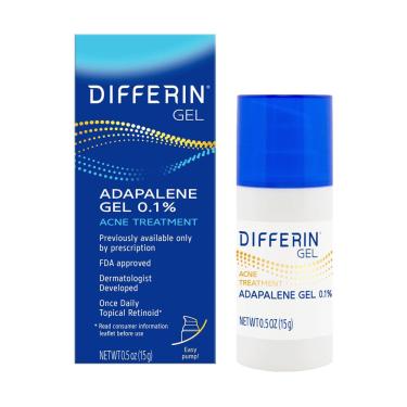 Imagem de Gel de tratamento da acne Differin 0,1% de adapaleno 15 g, fornecimento de 30 dias