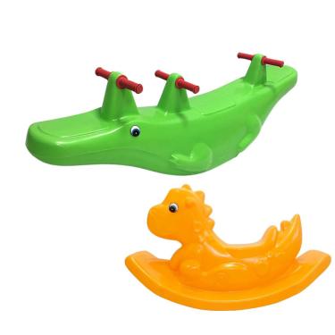 Imagem de Gangorra Dinossauro Rex Infantil-Brinquedo de Playground + Gangorra Infantil Para Crianças -Balanço Meninos e Meninas
