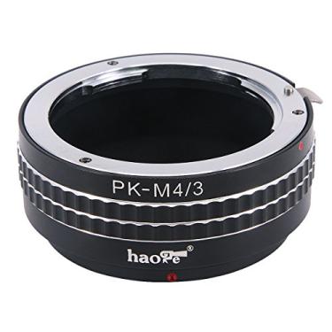 Imagem de Haoge — Adaptador de montagem manual de lentes para lentes Pentax K PK para câmera de montagem MFT M4/3 M43 e Panasonic Micro Four Thirds