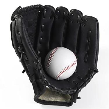 Imagem de Luva de beisebol para crianças/jovens/adultos luva de beisebol engrossada luva de futebol durável profissional portátil para prática de competição desportos ao ar livre luvas de beisebol basebo