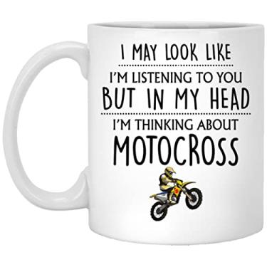 Imagem de Caneca de motocross - presente engraçado para motociclista, ele, homens, pai, namorado - 325 ml