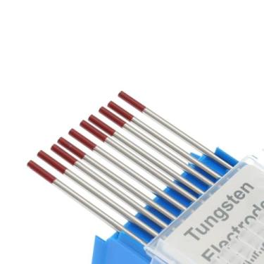 Imagem de Kwweeoo Eletrodo de tungstênio WT20, eletrodo de tungstênio de soldagem Tig de 1,5%, 1,0 x 150 mm (1/63.5 cm x 15.2 cm)