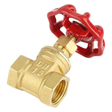 Imagem de Válvula de Porta de Latão DN15, Válvula de Lama Rotativa G1/2 232PSI para Gás de água, Reto Através do Projeto, Fácil de Abrir e Fechar, Adequado para Equipamentos Mecânicos,