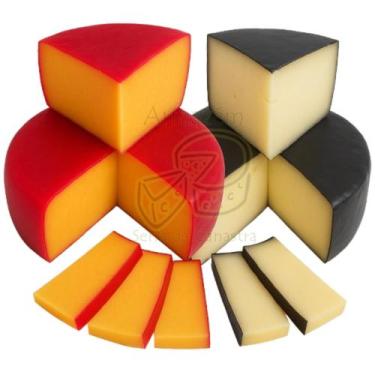 Imagem de Queijo Parmesão Capa Preta + Queijo tipo Reino 1kg - Gabanna