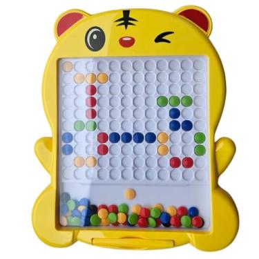 Imagem de Prancheta de Desenho Magnética Infantil – Brinquedo Educativo com Lousa Colorida Montessori (Tigre Amarelo)