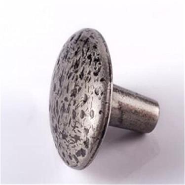 Imagem de Puxador em forma de flor retrô com furo único gaveta de prata guarda-roupa sapato armário maçaneta puxadores móveis DIY puxadores 1 peça fangdanwang