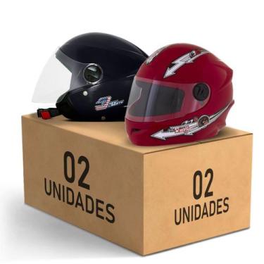 Imagem de Kit 2 Capacete New Liberty 3 Elite + Liberty 4 Kids Feminino Masculino