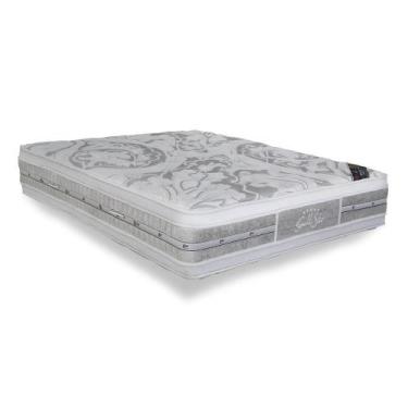 Imagem de Colchão Queen Espuma Látex Molas Ensacadas Pocket Super Luxo Double Fa