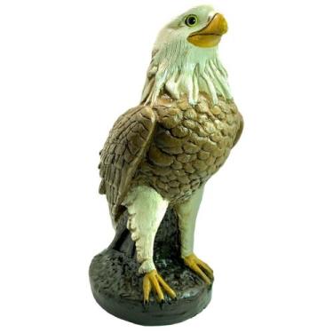 Imagem de Gavião Águia Gesso Espanta Pomba Passarinho Decoração Casa Chácara Sít