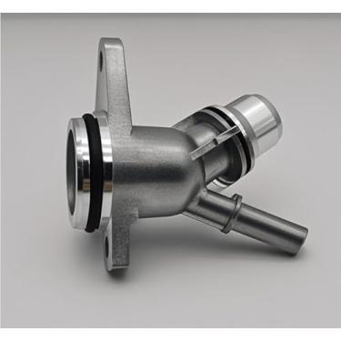 Imagem de Flange de resfriamento de alumínio 06H121132H compatível com Audi A4 A5 A6 Q6, número de substituição 06H121132E Peça de refrigeração do motor