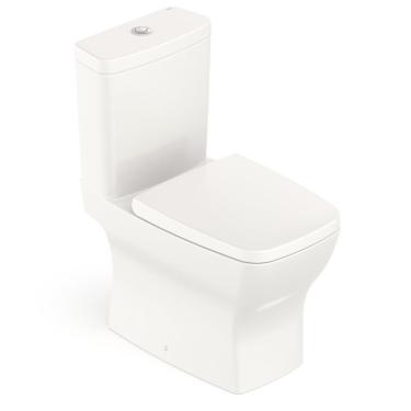 Imagem de Kit Vaso Sanitário Com Caixa Acoplada E Assento Soft Close Boss Incepa Beige