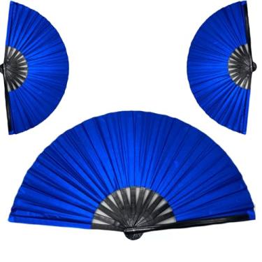 Imagem de Lramkuy Fãs de botas no chão para dança de linha, 2025 novo ventilador de dança pop de linha de cores a laser, grande ventilador de mão dobrável para dança, ventilador portátil decorativo dobrável (c3