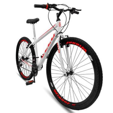 Imagem de Bicicleta Aro 26 Velox Branca/Vermelho - Ello Bike