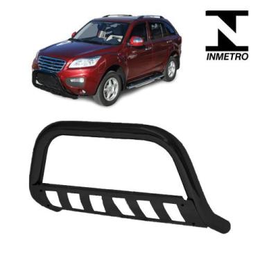 Imagem de Quebra Mato Lifan X60 2013 a 2016 com chapa Preto - CCF