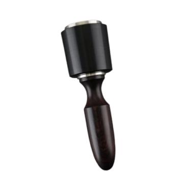 Imagem de Colaxi Martelo de escultura em couro, martelo leve e portátil de nylon, cabo de madeira para acessório de gravação em couro, Preto Curto