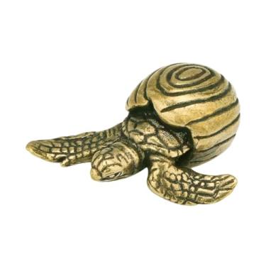Imagem de Bothyi Pequena estátua de tartaruga, figura animal, decoração para casa, escultura, colecionável, tartaruga, animal de estimação, chá, sala de chá, estante,