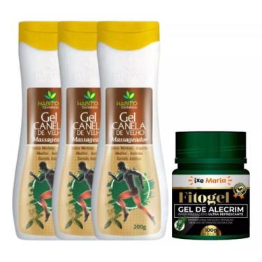 Imagem de 3 Gel Combate a Dor Hábito Cosméticos + 1 Gel Massageador de Alecrim U