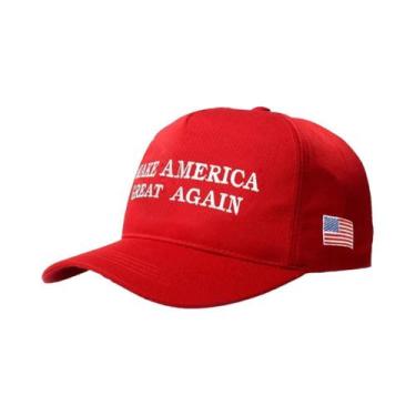 Imagem de Boné De Beisebol Masculino E Feminino Trump 2024 De Malha Com Bordado 