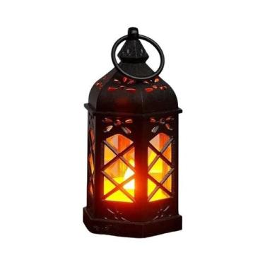 Imagem de Lâmpada De Vela LED Hexagonal Retrô Desktop Decorativo Presente Portát