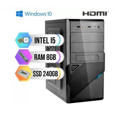Imagem de Core i5 4 geração intel / placa h81  / ram 8 gb / ssd 240 gb / gabinet
