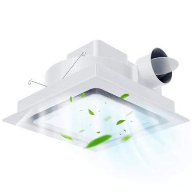 Imagem de Gopper Exaustor de banheiro com luz, ventilador de banheiro com combinação de luz LED 12W 4000/5000/6000K, 141CFM 1.0Sones Ventilador de ventilação de banheiro de baixo ruído para casa/banho