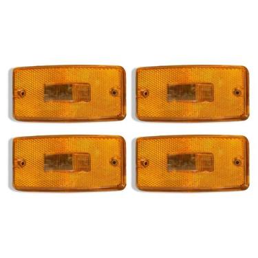 Imagem de 4 Lente Lanterna Lateral Caminhão Carreta Adaptação - Gf0.043