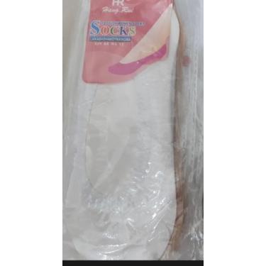 Imagem de Kit 3 pares de meias sapatilha antiderrapante - Próprio , Branco, 38