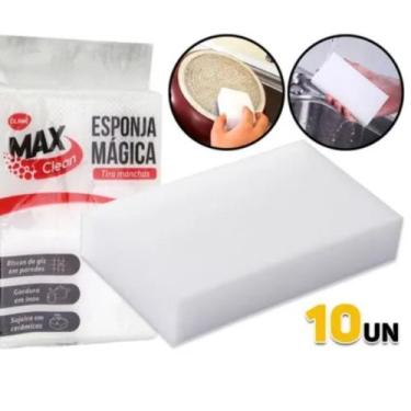 Imagem de Kit c/10 Esponja Mágica Branca Limpeza Tira Mancha Max Clean - Clink